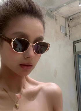 薯薯镜猫眼墨镜高级感防紫外线