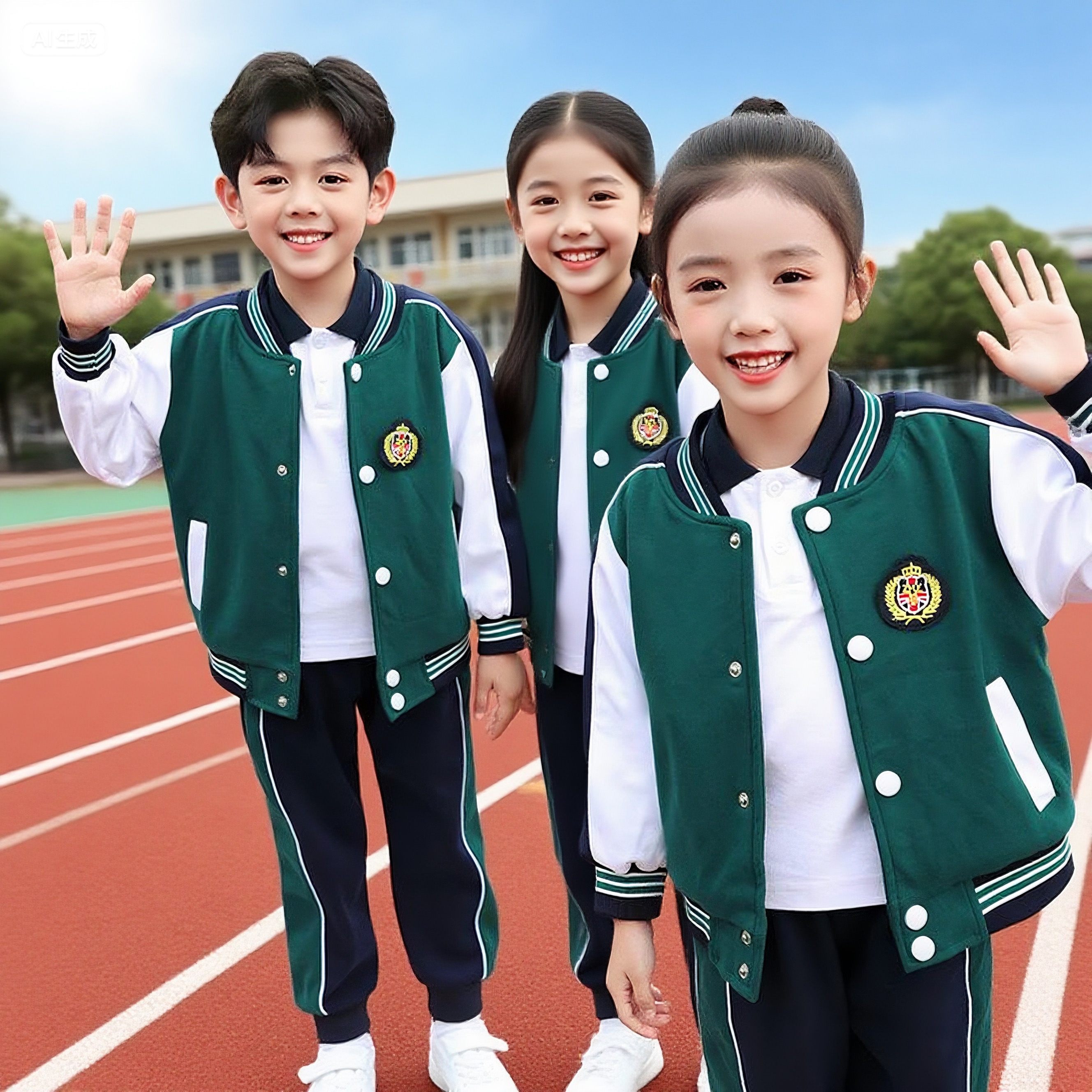 幼儿园园服春秋款棒球服套装