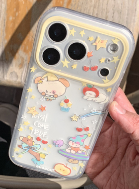 BUGBOX原创2026新年卡通马年透明适用iPhone17手机壳苹果15/14/13/16ProMax保护套软壳可爱防摔