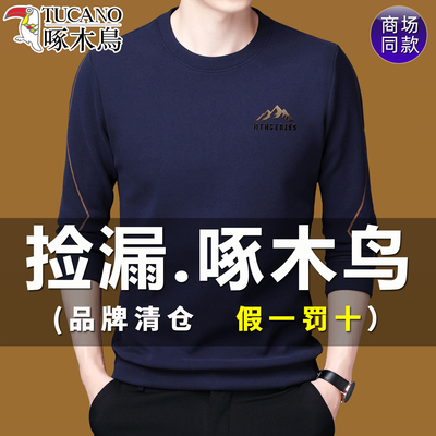 啄木鸟卫衣男秋款长袖t恤