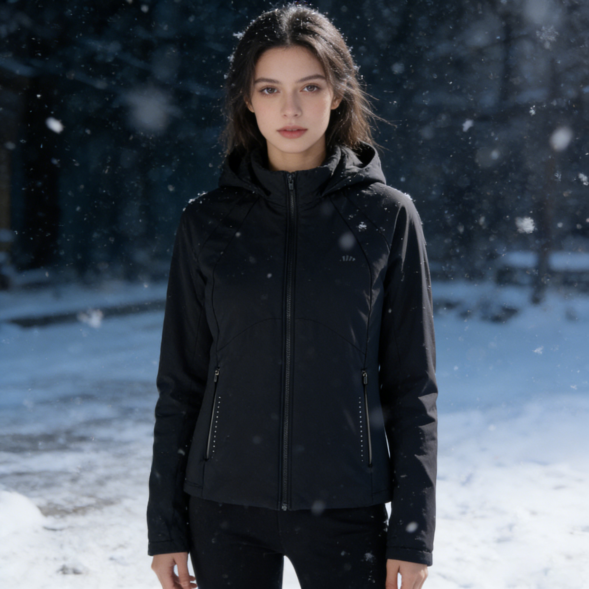 蕉下高弹气绒服女秋新款运动棉衣保暖似羽绒冲锋衣内胆修身短外套