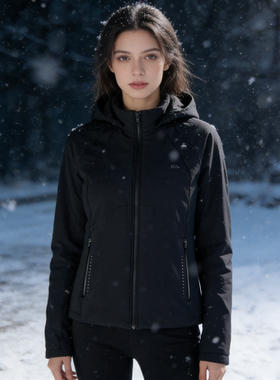 蕉下高弹气绒服女秋新款运动棉衣保暖似羽绒冲锋衣内胆修身短外套