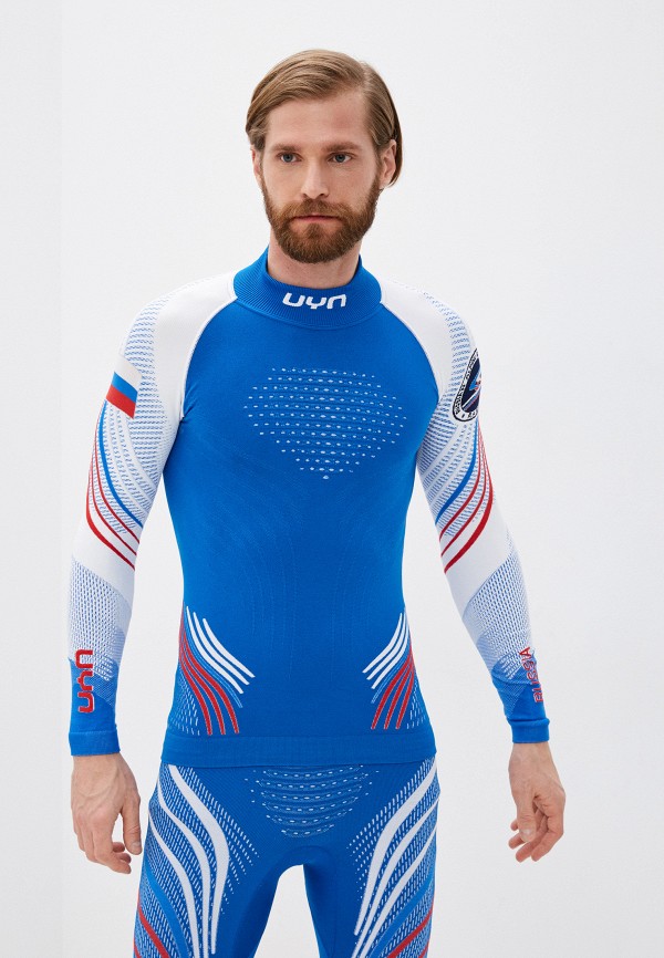 UYN俄罗斯队男士2.0滑雪压缩内衣套装速干透气排汗保暖高领护脖