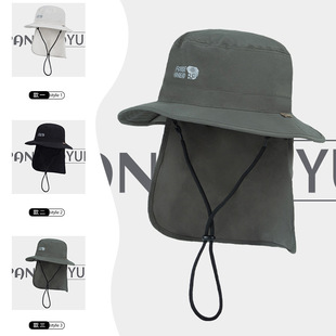 夏季户外可折叠轻松收纳速干渔夫帽女透气遮阳防晒帽子男款钓鱼帽
