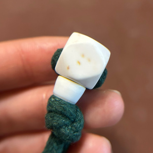 13mm西藏特色法螺白色三通分体式大孔道藏传八棱佛头老贝壳海螺