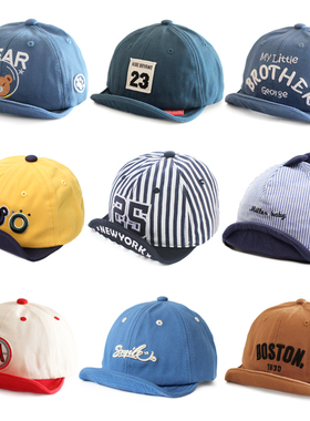 春秋季婴儿棒球帽子儿童遮阳帽1-3岁2男童鸭舌帽宝宝男孩软檐帽薄