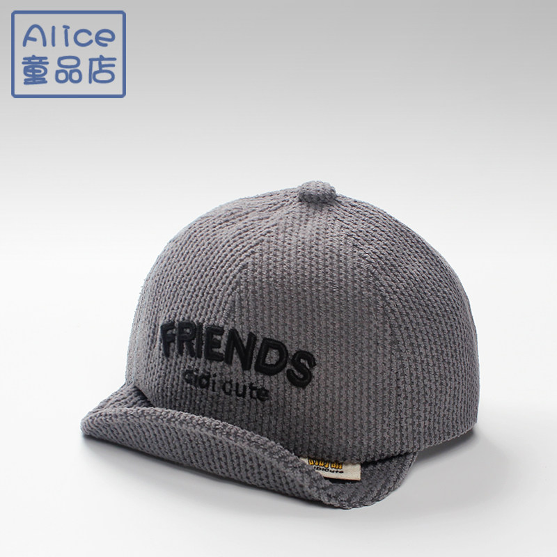 春秋冬季婴幼儿棒球帽子1-2岁儿童遮阳帽宝宝男童保暖防晒鸭舌帽