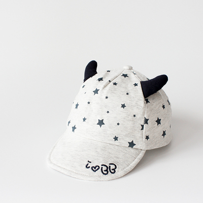 儿童纯棉软檐棒球帽宝宝遮阳帽子