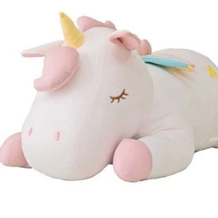 日本N家 夏季凉感独角兽抱枕 靠枕冷感玩具公仔玩偶生日礼物
