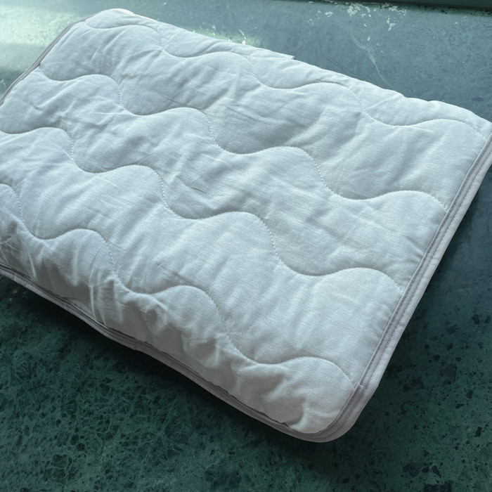 棉麻亚麻隔汗枕巾加厚