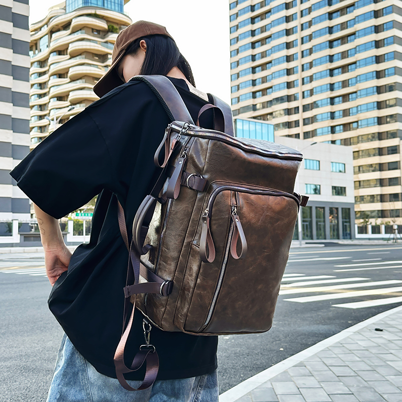 大容量双肩包手提斜挎收纳背包