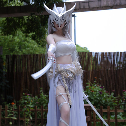 白永恩cos服lol新英雄半身裙帘裙面具英雄联盟cosplay服装男女
