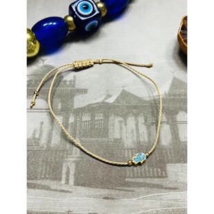 现货数量少 土耳其产 法蒂玛纯手工编织手绳 幸运健康 异域款