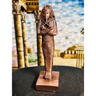 现货少埃及卢克索产鎏金款 图坦卡门法老金棺雕像摆件 博物馆系列