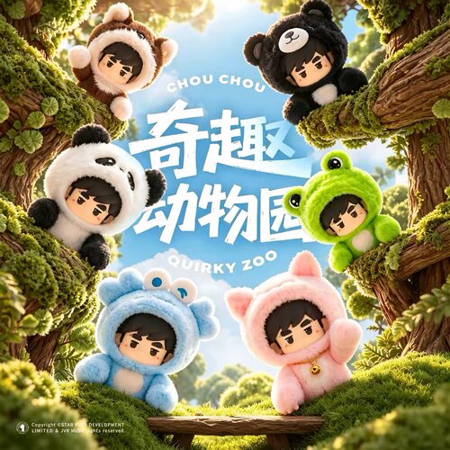 周杰伦官方正版毛绒钥匙扣挂件