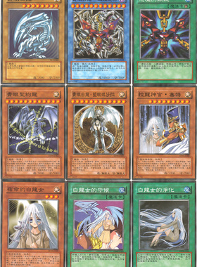 游戏王稀有卡组 白龙女的守候 净化宿命 青眼白龙 圣约龙控龙神官