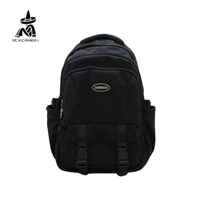 稻草人双肩包男女2025冬季新款大容量防水书包电脑包外出旅行包包