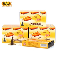 RAJ Ấn Độ hương gỗ đàn hương quạt SANDAL làm mới tâm trí thủ công hương nhang tháp gia vị 185 tinh thần nâng cao - Sản phẩm hương liệu vòng trầm tự nhiên