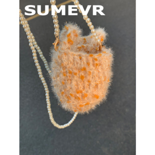 SummerEver 纯手工编织迷你小包口红包日常休闲搭配小包 原创