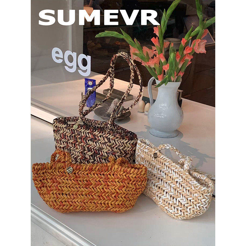 SUMEVR纯手工小众度假草编包图片