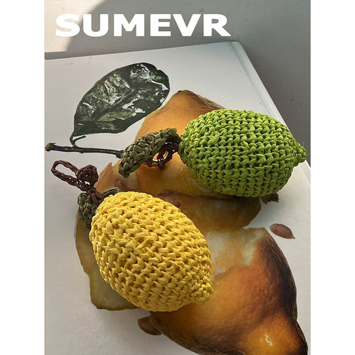 SUMEVR手工编织柠檬包挂