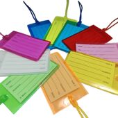 热销彩色行李牌卡套透明彩色行李牌插卡式 行李牌