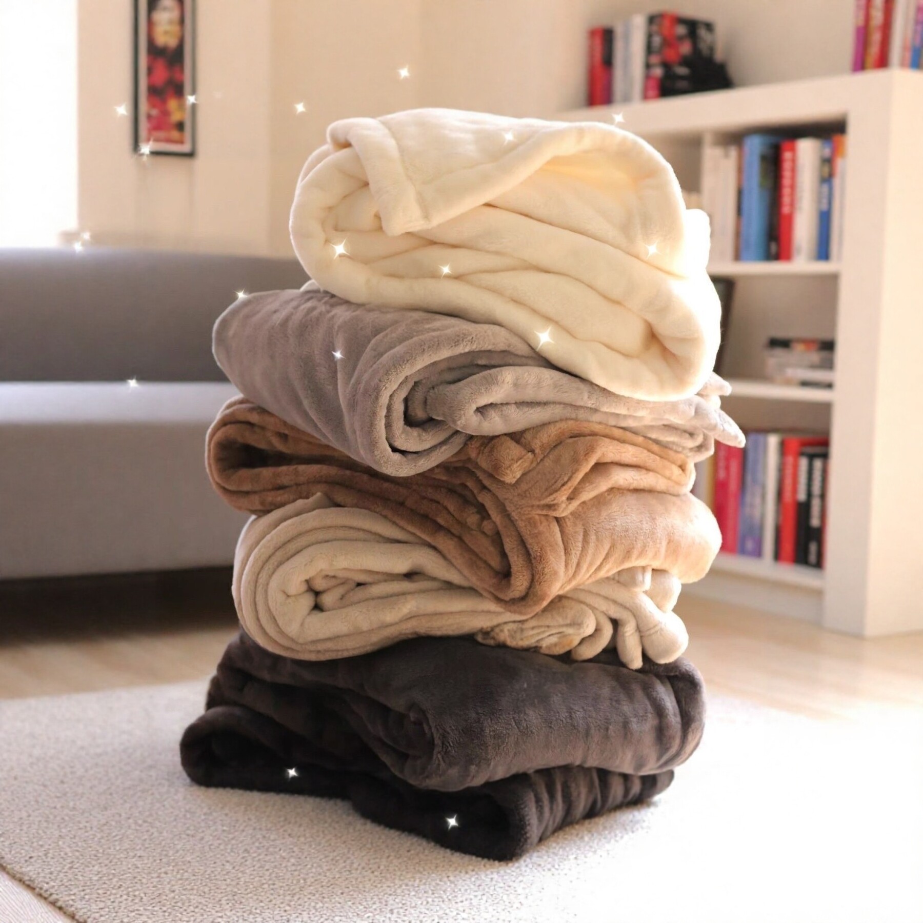 加厚加密珊瑚绒毛毯披肩毯双面绒铺盖办公室膝盖毯四季毯午休毯