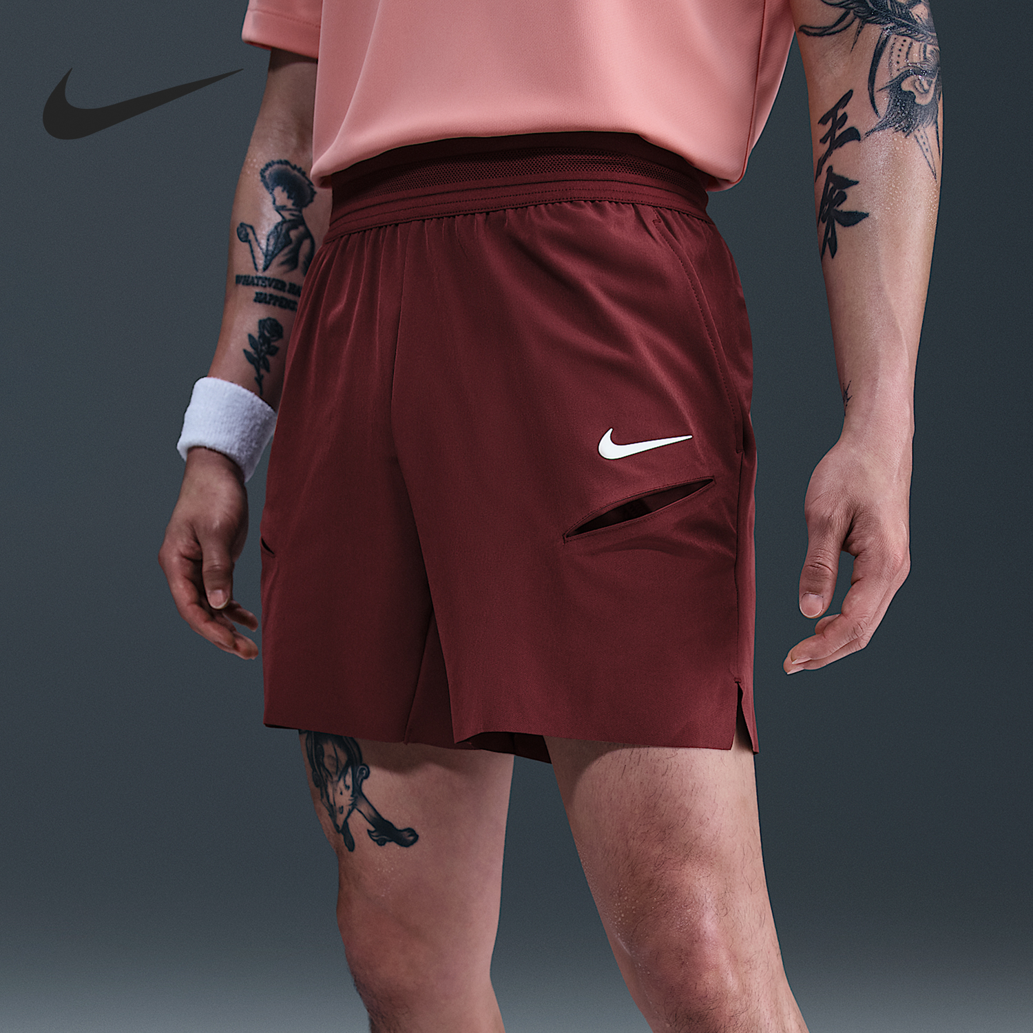 Nike/耐克正品Dri-FIT男士训练网球耐穿经典运动短裤FZ6938-619
