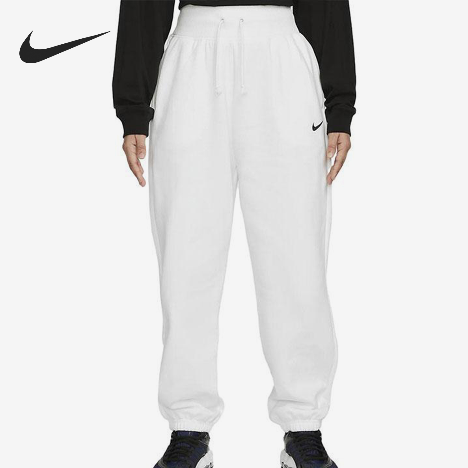 Nike/耐克正品秋冬款女士针织休闲运动束脚户外长裤DQ5887-133