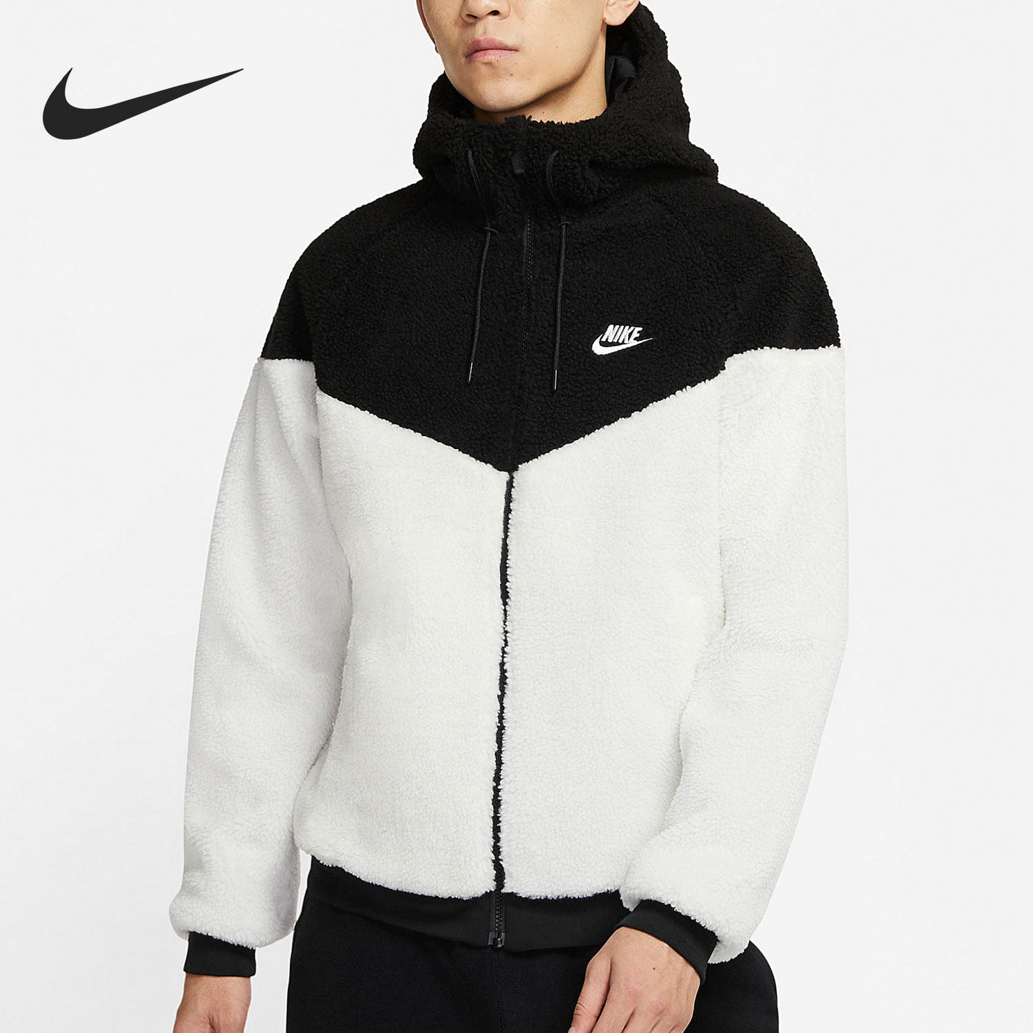 Nike/耐克正品外套男冬季新款风行者羊羔绒保暖运动夹克 DD0300