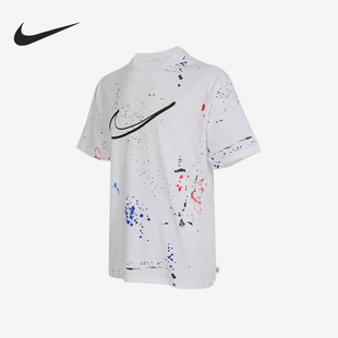 Nike/耐克正品2024新款男士时尚休闲运动透气短袖HF5565-100