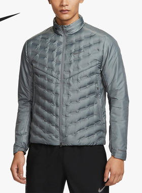 Nike/耐克正品新款男士运动跑步舒适保暖拼接羽绒服FB7557-084