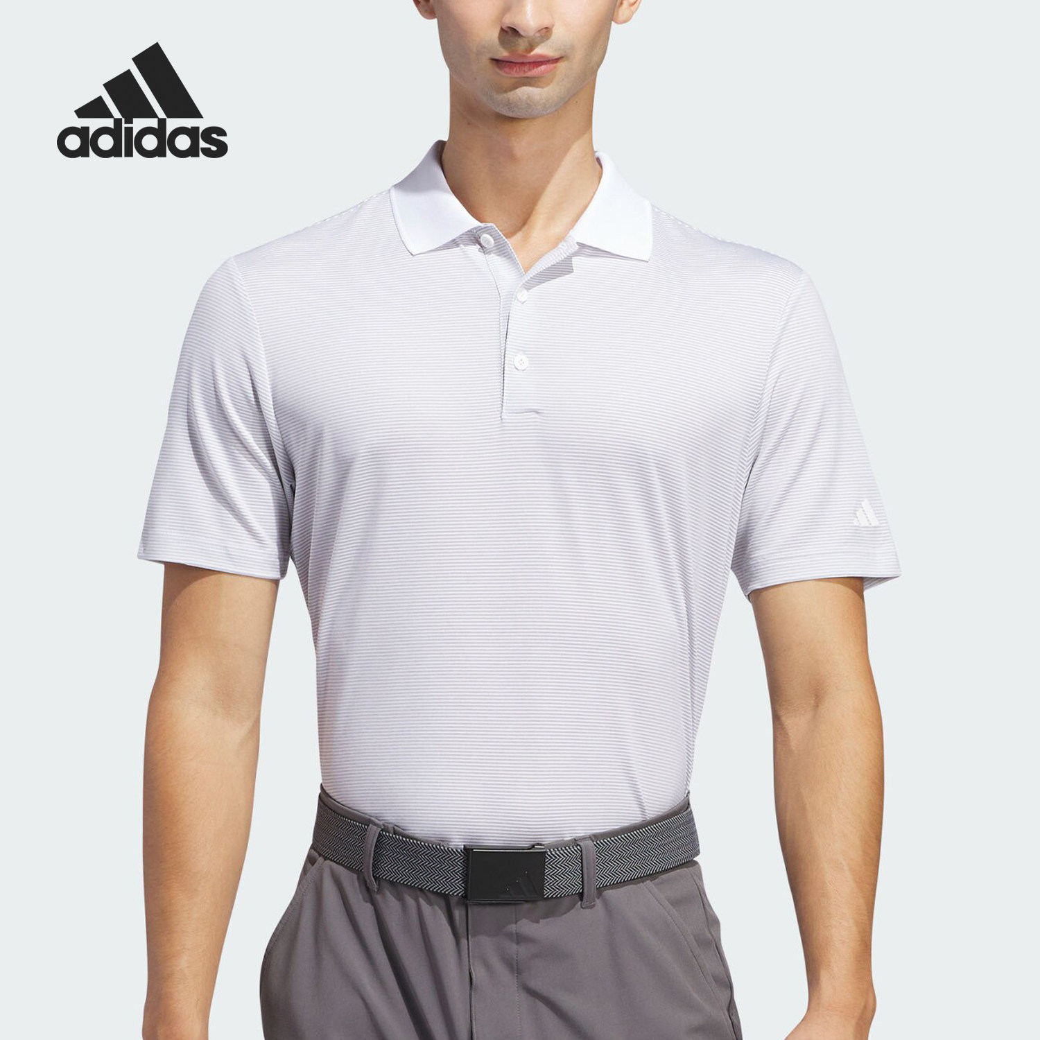 Adidas/阿迪达斯正品OTTOMAN POLO男士高尔夫POLO衫IU4365 - 实物图