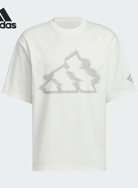 Adidas/阿迪达斯正品夏季男士宽松休闲经典印花运动短袖KB5951