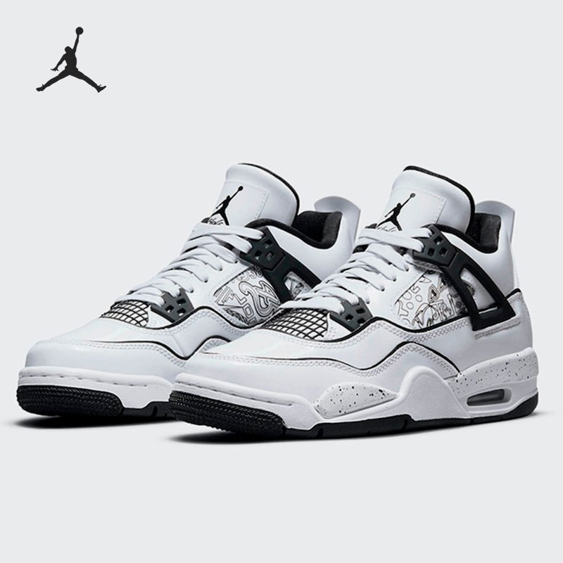 Nike/耐克正品Air Jordan 4 AJ4 Diy女子GS大童篮球鞋DC4101