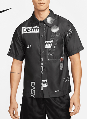 Nike/耐克正品KD EASY 男士休闲印花短袖衬衫T恤DO4024-010