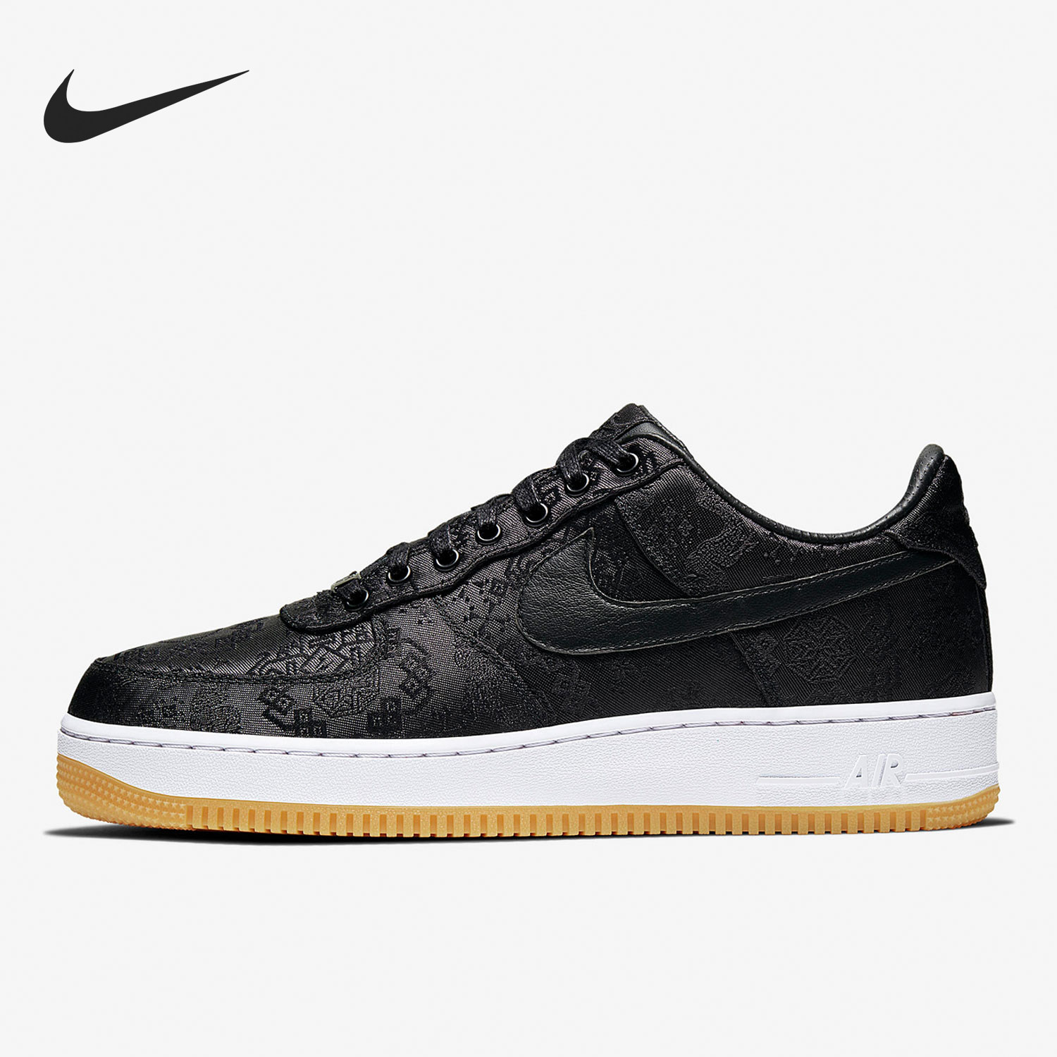 Nike/耐克正品男女同款黑丝绸撕撕乐低帮休闲板鞋CZ3986-001