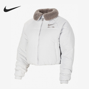 DQ6931 女子舒适保暖翻领拉链运动休闲棉服 043 耐克正品 Nike