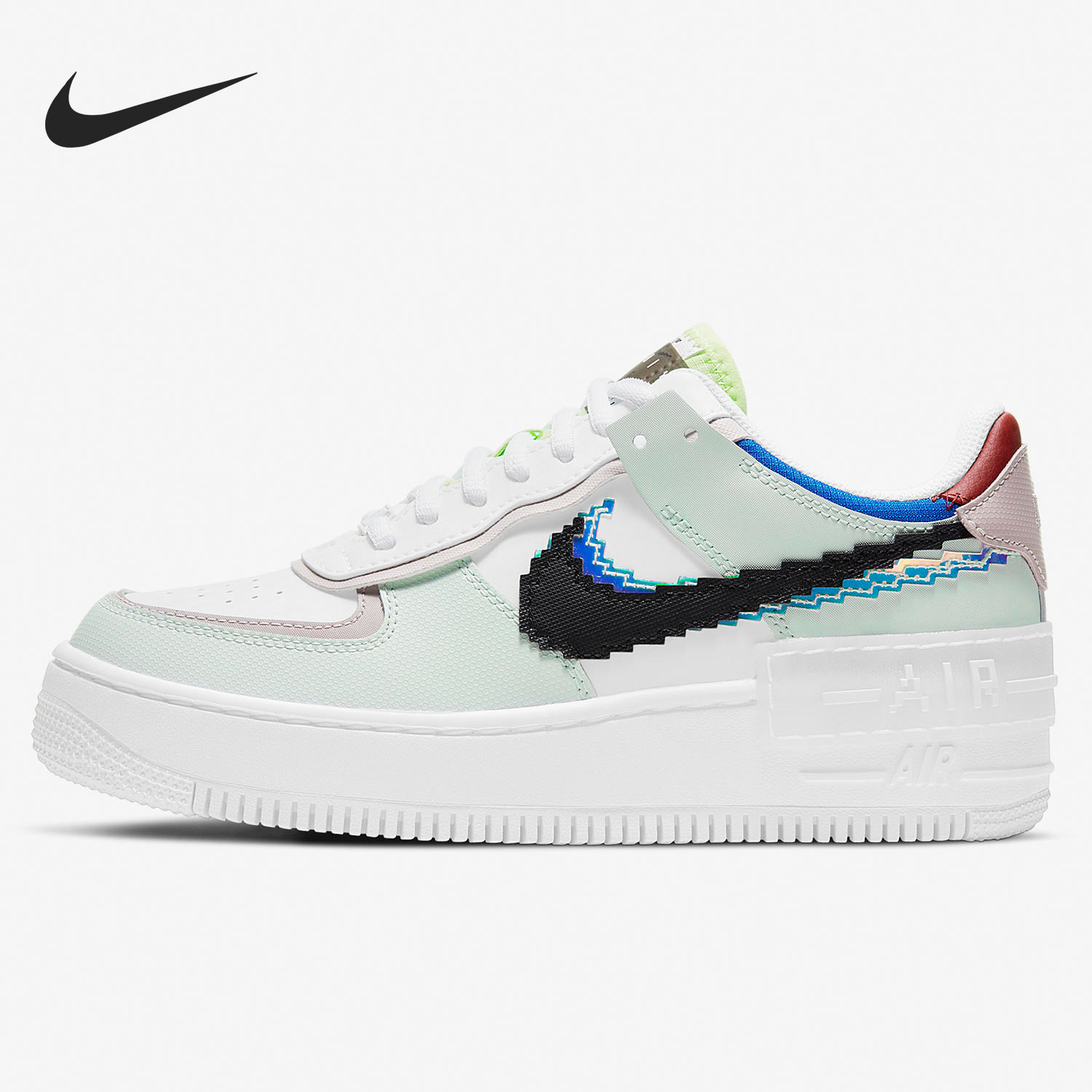 Nike/耐克正品 AF1空军一号女子加厚中底运动休闲板鞋CV8480-300