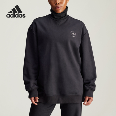 阿迪达斯女士运动高领宽松卫衣