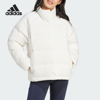 阿迪达斯女士简约休闲羽绒服