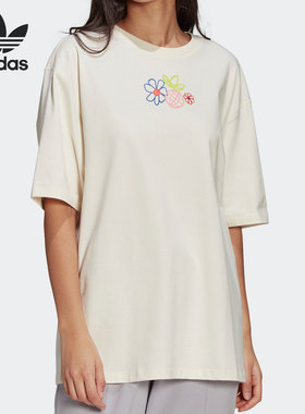 Adidas/阿迪达斯正品三叶草女子休闲运动舒适短袖T恤 GP3497