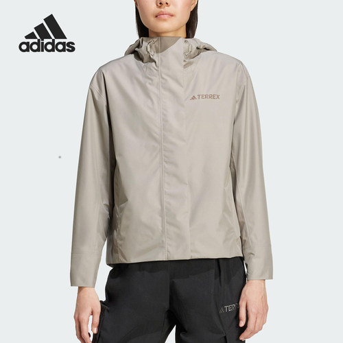 Adidas/阿迪达斯正品MULTI JACKET女士运动户外防水冲锋衣JV8717