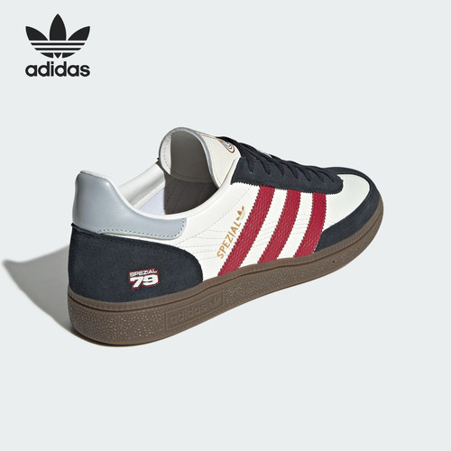 Adidas/阿迪达斯正品三叶草男女时尚皮革系带经典休闲板鞋JQ8735