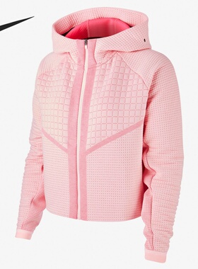 Nike/耐克正品当季新款女子针织短款休闲连帽夹克外套 CI9433