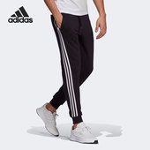 阿迪达斯正品 新款 男子加绒修身 Adidas 休闲运动长裤 GM1089