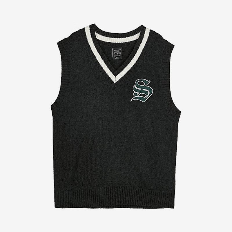 Skechers/斯凯奇正品新款男女同款V领无袖套头运动背心马甲