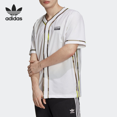 阿迪达斯男子线条运动短袖