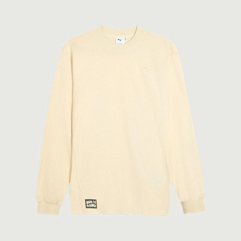 Puma/彪马正品春秋男女廓形徽章休闲经典运动长袖T恤631556-87