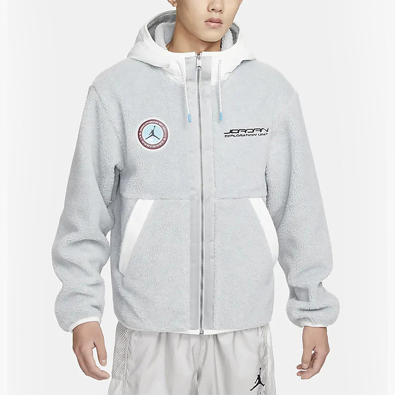 Nike/耐克正品Air Jordan男子运动休闲摇粒绒连帽外套 FB1908-077